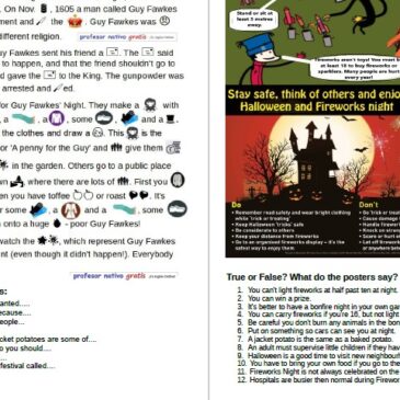 Bonfire Night: Teachers’ pdf. and Lesson plan