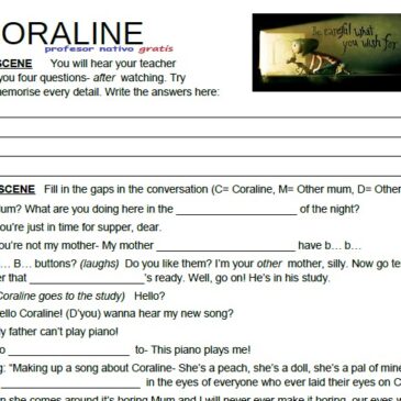 Free Pdf. for Teachers: ‘Coraline’ Film Class